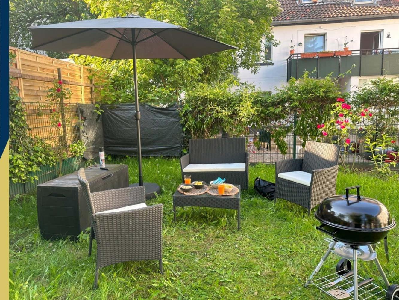 Cozy Apartment With Garden In Gelsenkirchen Buitenkant foto